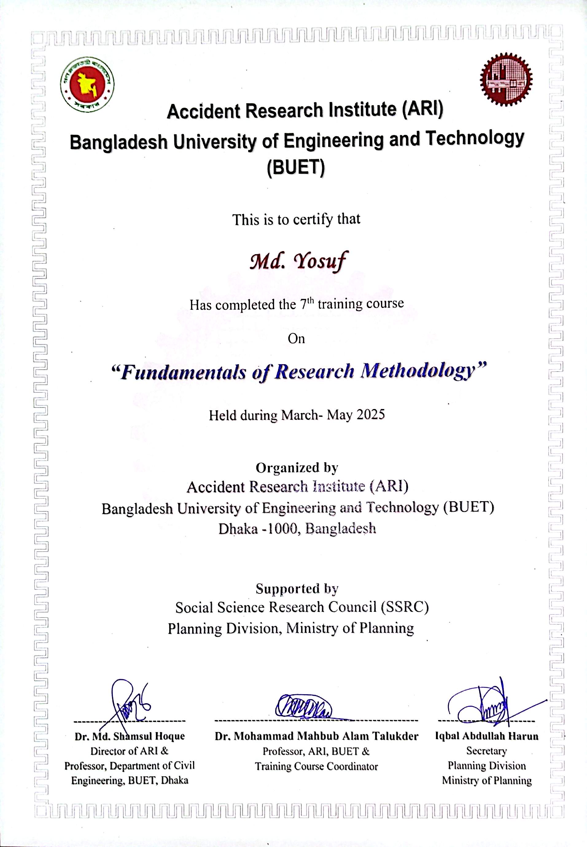 Fundamentals of Research Methodology