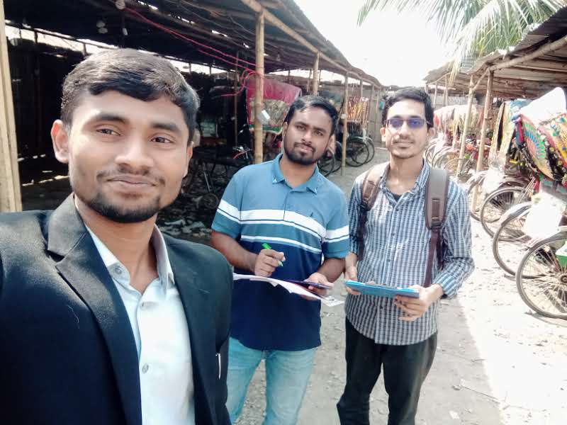 Survey team at Mohakhali Korail Bosti